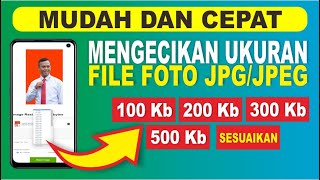 Cara Mengecilkan Ukuran File Foto JPGJPEG  Compress Foto Online [upl. by Atiuqrehs]