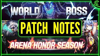 NEW World Boss Equipment Conversion amp Element Summon Epic Seven Patch Notes Epic 7 News E7 [upl. by Rabelais]