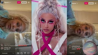 DOJA CAT explains GET INTO IT Yuh lyrics Instagram live 62621 [upl. by Savior]