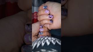 Pink Night Sky Nails nails nailart [upl. by Nare]