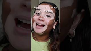 Part 1 ♥️ vitiligo makeup makeuptutorial beautymakeup tutorial beauty beautymakeup [upl. by Nickolas]