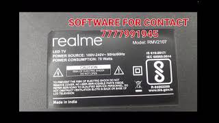 RMV2107  RMV2108 SOFTWARE Realme tv hang on logo problem Smart tv [upl. by Stahl]