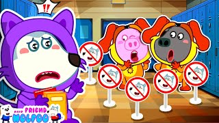 Wolfoo and Friends  Dont Laugh at CATNAP 😥 Back To School  Kids Videos [upl. by Arten]