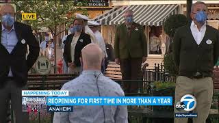 Disneyland Resort reopens to guests offers symbol of hope after over a year  ABC7 [upl. by Esilehs532]