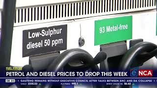 Petrol and diesel prices to drop this week [upl. by Ameg]