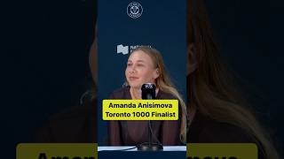 Amanda Anisimova proud after reaching the Toronto Final beating 4 Top 20 players 🎥 WTA DAZN [upl. by Hilda]