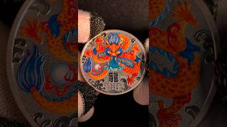 Australian Coloured Lunar Dragon 1oz Silver Bullion Coin2024 [upl. by Aihseuqal]