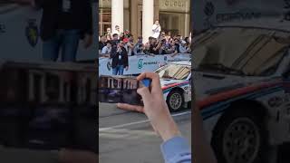 Lancia Rally 037 Rarissima incidente sulla folla Salone dellauto di Torino 2024 12 feriti [upl. by Rudman331]