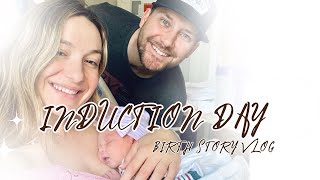 Birth Story  Induction Day 37 weeks with Pitocin amp Cytotec Pregnancy Cholestasis Hospital Bag [upl. by Nerw314]