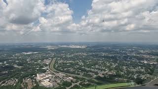 Bombardier Challenger 350 Jet landing Baltimore BWI Runway 33R KLM [upl. by Yecies]