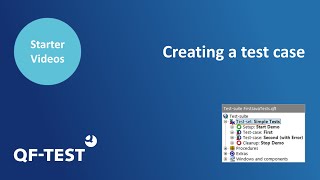 Creating a test case  GUI Automated Testing for Java Web Android and Windows  QFTest [upl. by Jet]