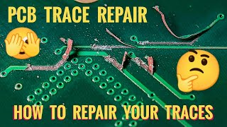 How To Repair Damaged  Broken PCB Traces  2 Great Methods [upl. by Cruickshank]