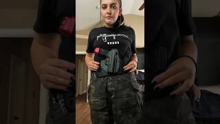 My tactical concealed carry set up✨🖤 concealedcarry womensconcealedcarry [upl. by Eanej457]