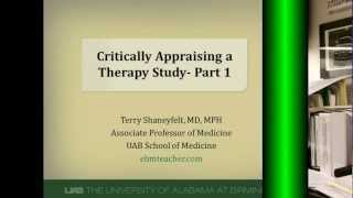 How to Critically Appraise a Therapy Study Part 1 [upl. by Ylloh198]