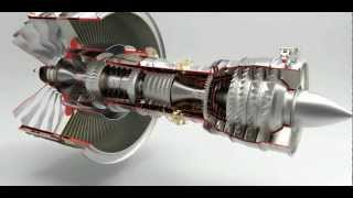 3D model of a jet engine  3 Spool gas turbine engine [upl. by Territus]