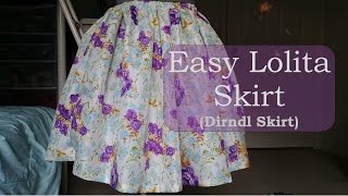 DIY Simple amp Quick Lolita Skirt [upl. by Denice957]