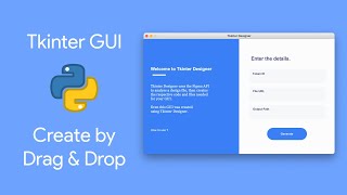 Beautiful Python GUI In Minutes  Drag And Drop  Read Description [upl. by Hankins293]