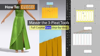 How To Use CLO Pleats  Pleats Tool  Easy Step by Step [upl. by Atidnan830]