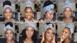 EASY HEADWRAP TUTORIAL How to 6 Styles  TheLifestyleLuxe [upl. by Cigam41]