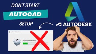 Autodesk AutoCAD installation not starting dont start autocad setup [upl. by Lhadnek]