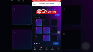 129 Mật mã Onus tap tap nhận 2000 ONX  ONUS Tap2Earn Airdrop [upl. by Ahsima]