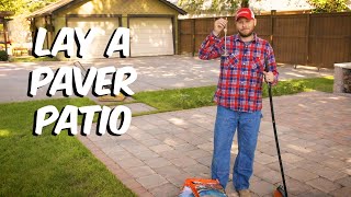 How To Lay a Paver Patio the Easy Way  Build With Roman [upl. by Novek]