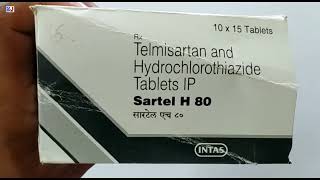 Sartel H 80 Tablet  Telmisartan and Hydrochlorothiazide Tablets Ip  Sartel H 80 Tablet Uses Dosage [upl. by Amaj]