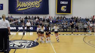 Corban Volleyball vs Evergreen 2018 Sweep [upl. by Dlarej]