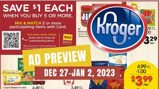 NEW MEGA SALE Kroger Ad Preview for 122712  Buy 5 Save 1 Each Mega Weekly Digitals amp MORE [upl. by Lleon559]