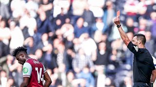 Mohammed Kudus Red Card  Tottenham vs West Ham 41 Goals and Highlights 2024 [upl. by Nho]