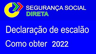 Escalão de abono  Como obter  Segurança Social 2022 [upl. by Elexa]