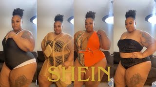 SHEIN Plus Size Swimwear Try on Haul Part 1 sheinhaul sheincurve sheintryonhaul [upl. by Schwitzer]