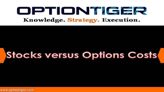 Stocks versus Options Costs by Options Trading Expert Hari Swaminathan [upl. by Anawat375]