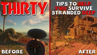 30 TIPS to HELP YOU Survive STRANDED DEEP [upl. by Shirleen]