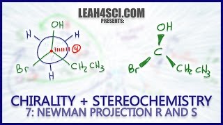 Newman Projection Stereochemistry R amp S Trick Chirality Vid 7 [upl. by Willner260]