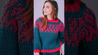 💡 Ideas para tejer jerseys fair isle a crochet [upl. by Ocin]