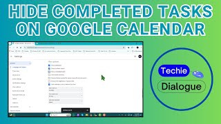 How to Hide Completed Tasks on Google Calendar [upl. by Remled961]