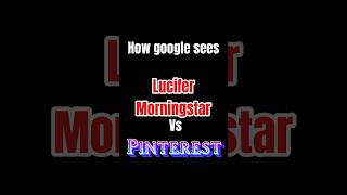 How Google sees Lucifer Morningstar vs Pinterest viral fyp hazbinhotel pinterest [upl. by Jehu]