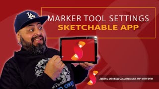 Digital Drawing in Sketchable with DTM Marker Tool [upl. by Ehctav]