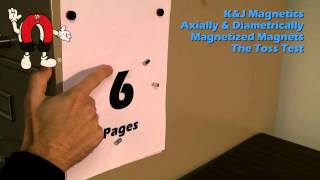 KampJ Magnetics  Diametrically Magnetized Magnets Toss Test [upl. by Ahsiryt]