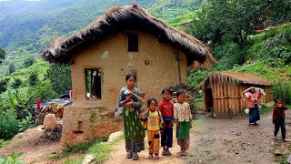 Beautiful Nepali Mountain Village Simple Happy Lifestyle  Rural Nepal Quest  Nepali Village Life [upl. by Layod]