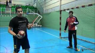 El portero en Balonmano Handball [upl. by Aerdnahs]