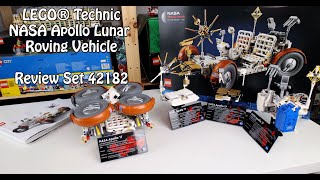 Review LEGO NASA Apollo Lunar Roving Vehicle LRV Technic Set 42182 [upl. by Leverett842]