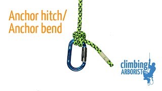 Anchor hitch or Anchor bend  Knot tying for Arborists [upl. by Dexter]