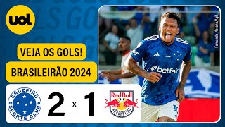 CRUZEIRO 2 x 1 RED BULL BRAGANTINO  BRASILEIRÃO 2024 VEJA OS GOLS [upl. by Sosthena]