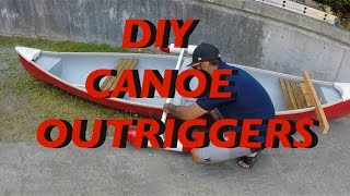 DIY Canoe Outriggerstabilizers Homemade [upl. by Gilcrest638]