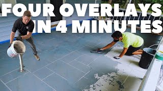 4 Ways to RESURFACE CONCRETE in 4 Minutes [upl. by Anawot]