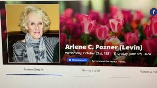 Arlene C Pozner funeral [upl. by Yelloh981]