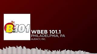 WBEB 1011 Philadelphia PA quotB101quot Legal ID Christmas Music111524 [upl. by Yorel]