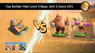 Top Builder Hall Level 3 Base Anti 2 Stars 01 [upl. by Deer]